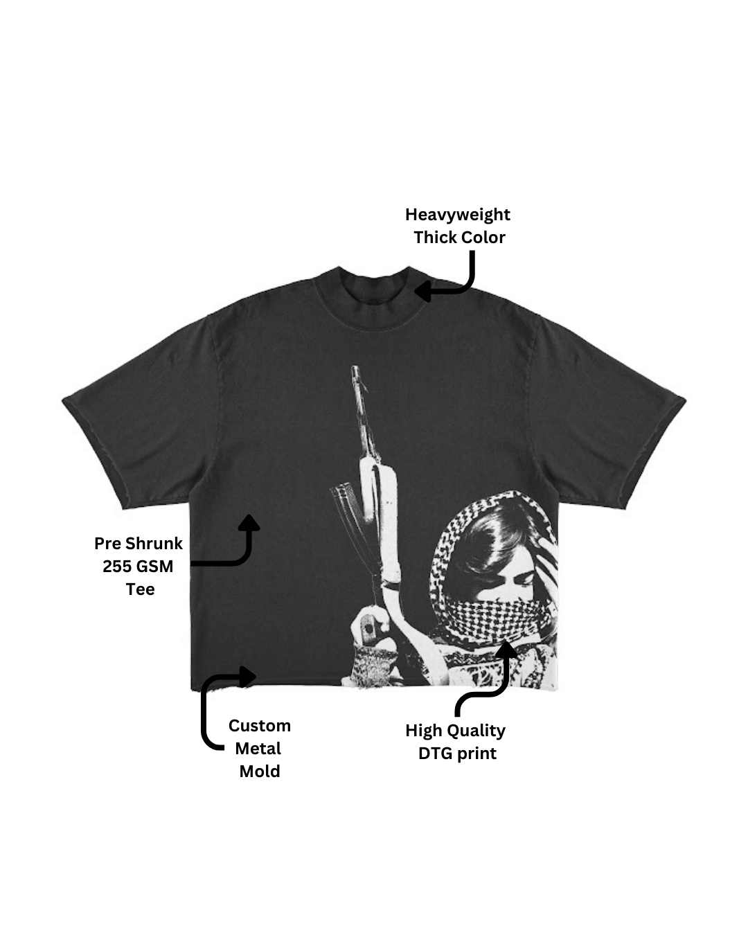 "Leila" Black Shirt